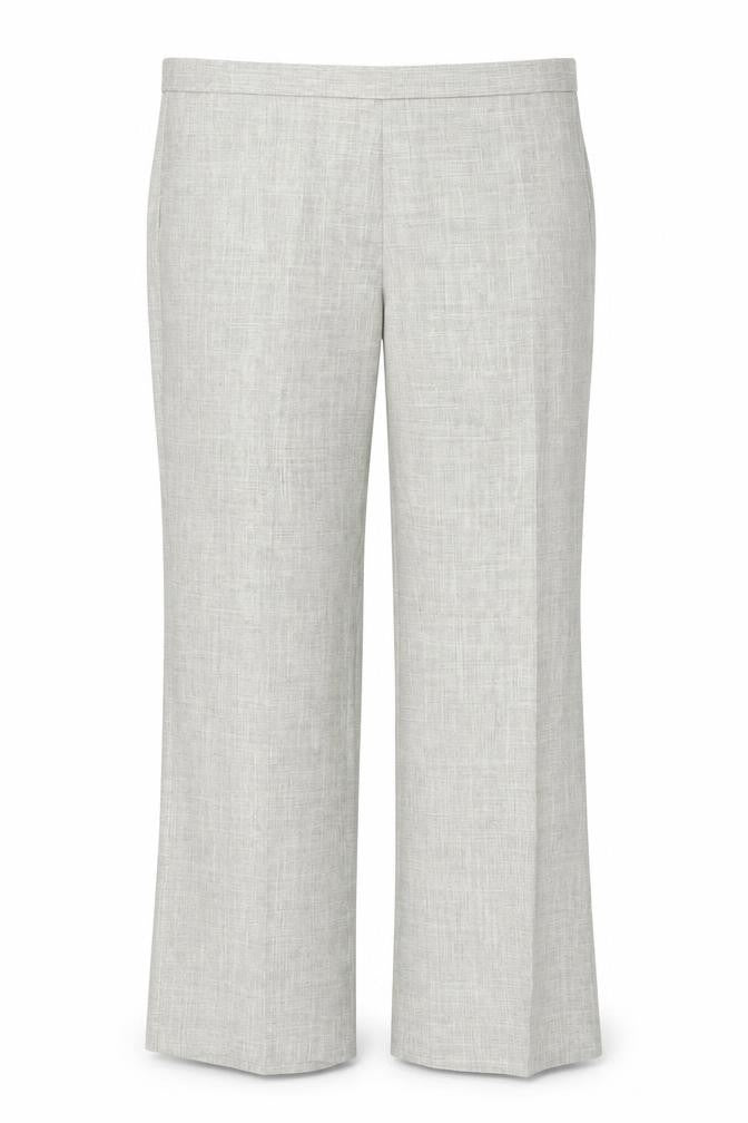 Marks and Spencer Womens Green Plaid Polyester Trousers Size 16 L30 in Regular Zip