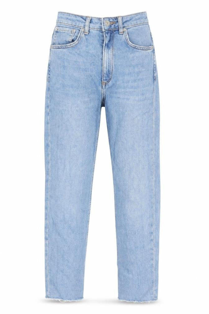 ASOS Womens Blue Cotton Straight Jeans Size 28 in L26 in Regular Zip