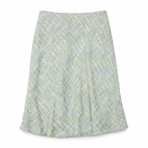 Preworn Womens Multicoloured Acrylic A-Line Skirt Size 14 Zip