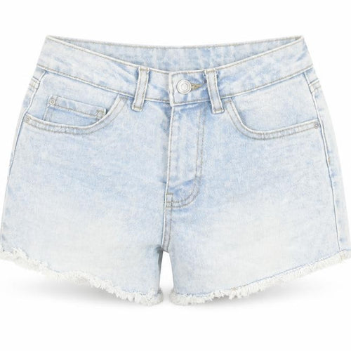 Denim & Co. Womens Blue Cotton Boyfriend Shorts Size 6 L3 in Regular Button