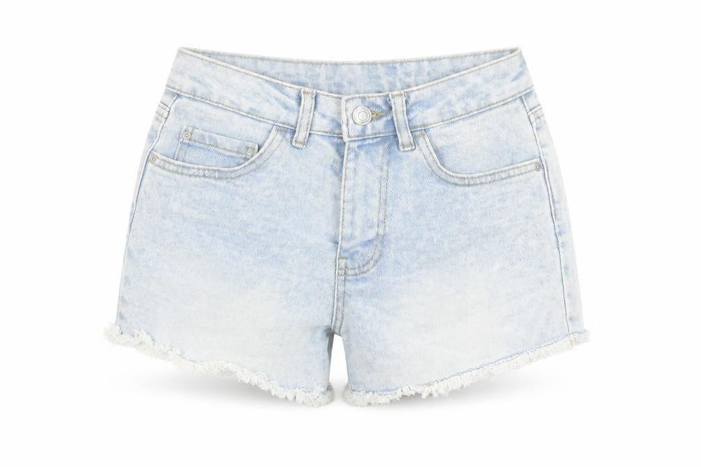 Denim & Co. Womens Blue Cotton Boyfriend Shorts Size 6 L3 in Regular Button
