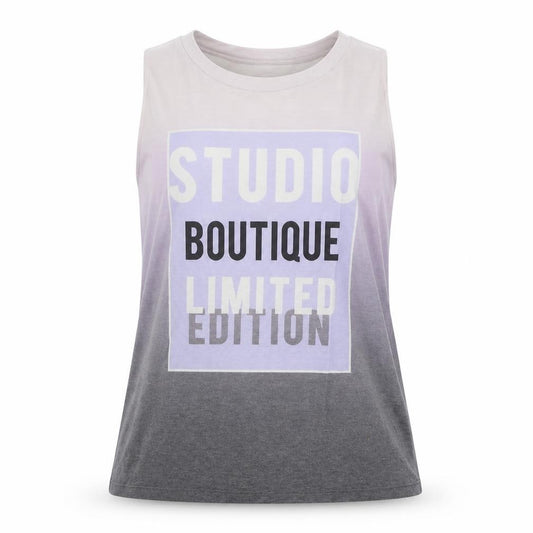 Front view of River Island women’s multicoloured polyester basic tank, size UK 6, round neck - studio boutique limited