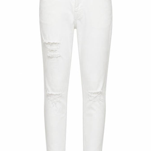 Topshop Womens White Polyester Skinny Jeans Size 6 L30 in Regular Zip