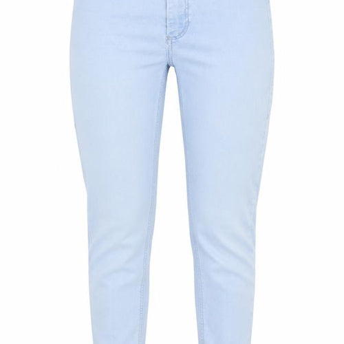 Topshop Womens Blue Cotton Skinny Jeans Size 26 in L25 in Regular Zip - Ankle Grazer