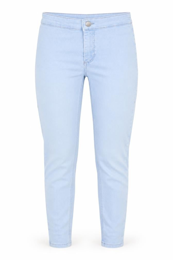 Topshop Womens Blue Cotton Skinny Jeans Size 26 in L25 in Regular Zip - Ankle Grazer