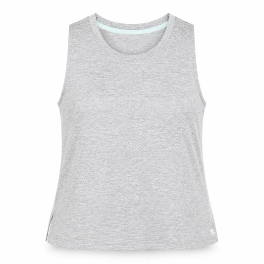 Front view of George women’s grey polyester basic tank, size S, round neck pullover