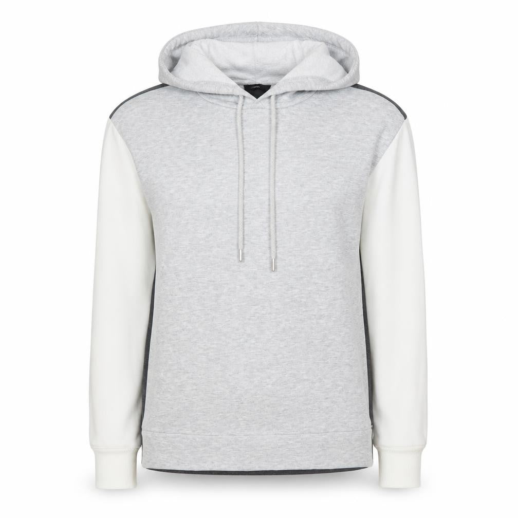 Front view of George women’s multicoloured colourblock cotton pullover hoodie, size S, pullover