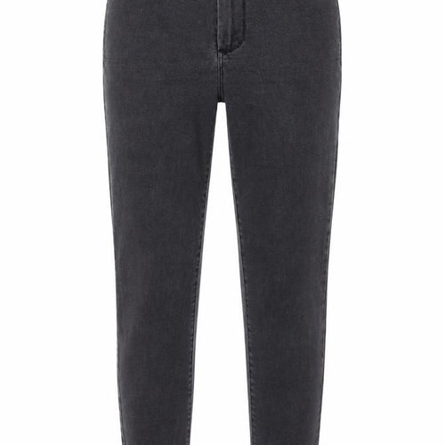 Denim & Co. Womens Grey Cotton Skinny Jeans Size 8 L25 in Regular Button