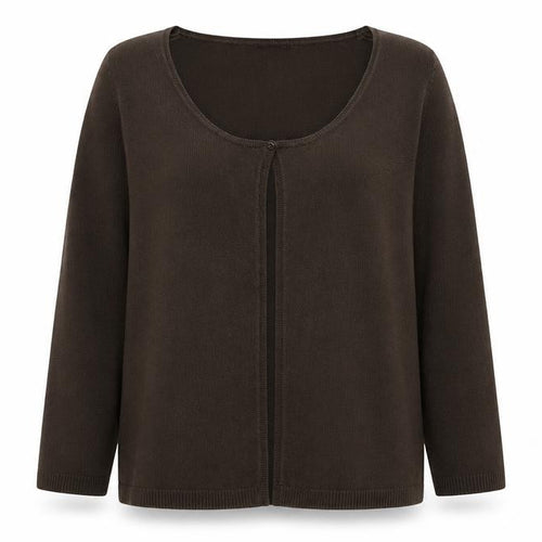 essence Womens Green Round Neck Polyester Cardigan Jumper Size XL