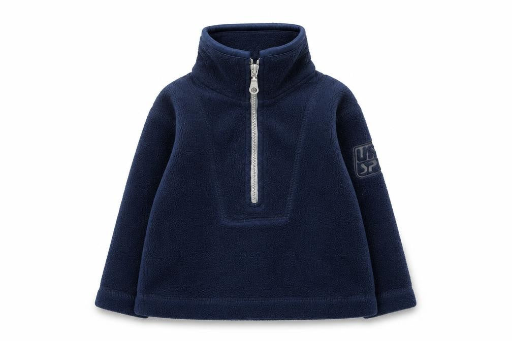 Adams Boys Blue Basic Jacket Jacket Size 9-12 Months Zip