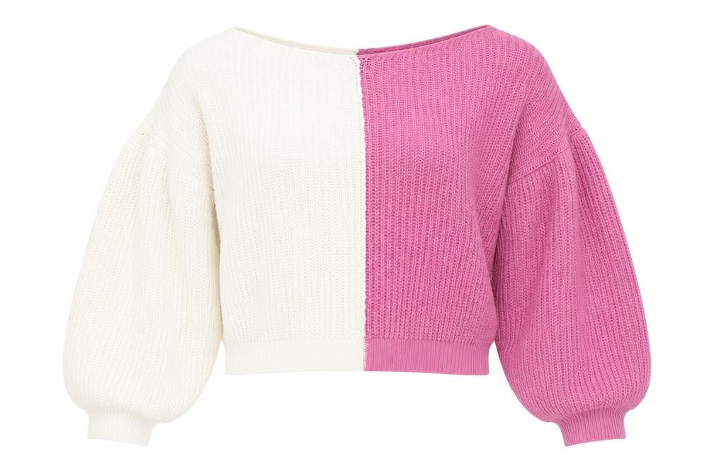 In the Style Womens Multicoloured Boat Neck Striped Acrylic Pullover Jumper Size 12