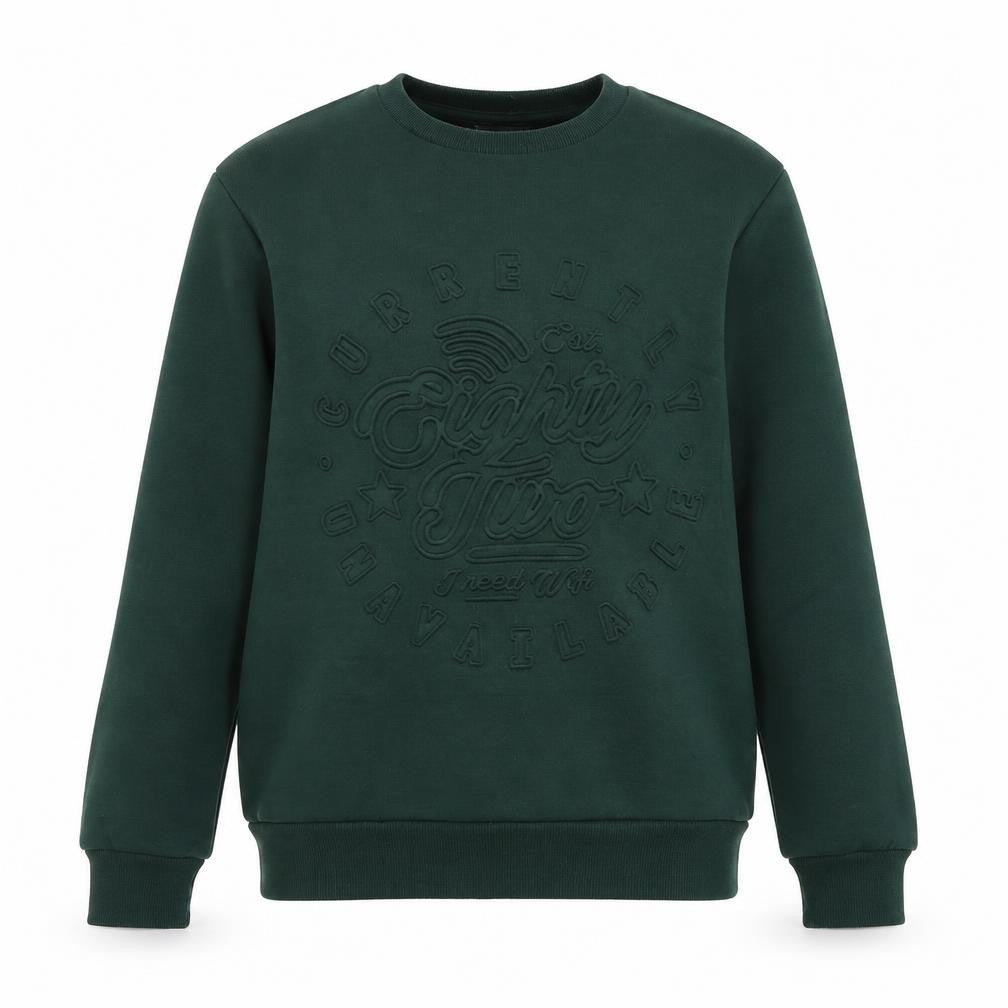 Front view of Next girls’ green polyester pullover sweatshirt, size 14, years pullover - currently unavailable