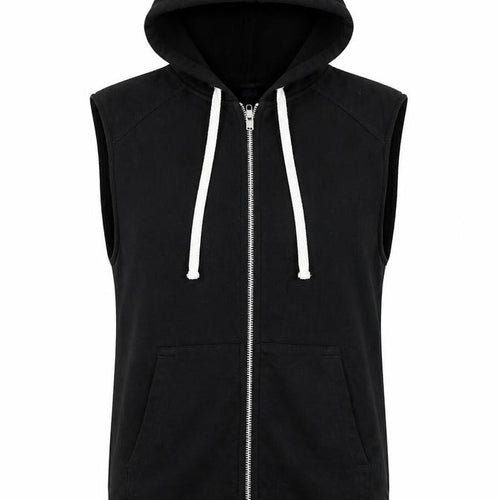 Divided by H&M Womens Black Cotton Vest Sweatshirt Size S Zip