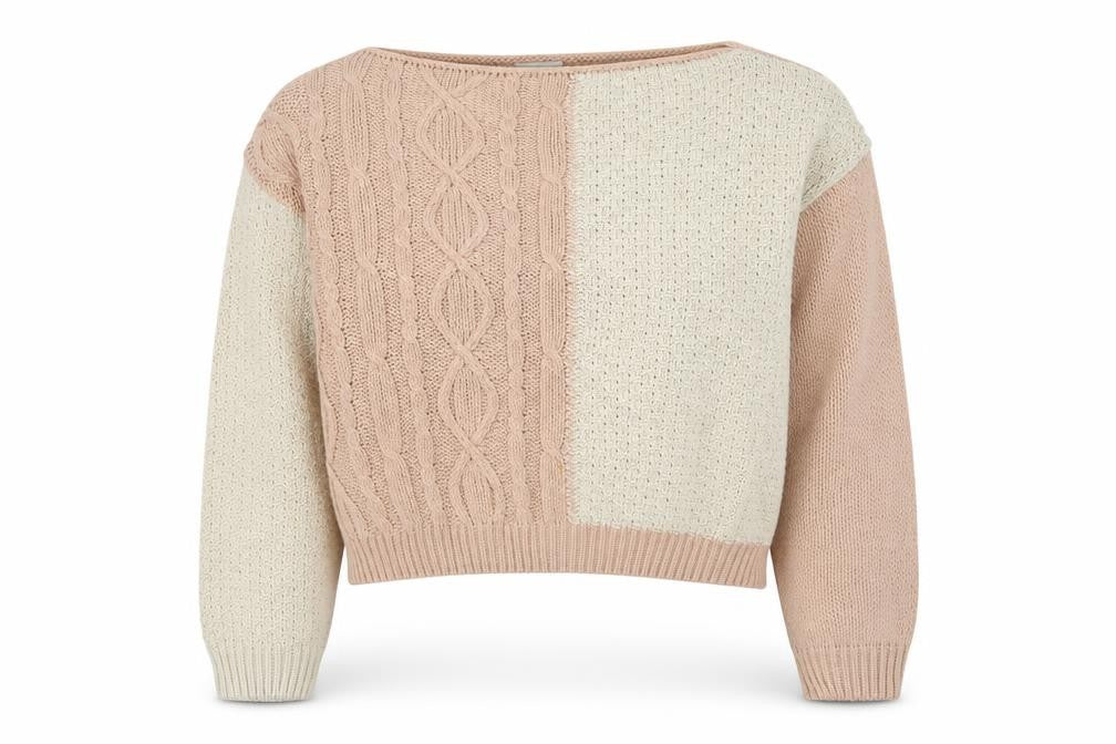 In the Style Womens Pink Boat Neck Acrylic Pullover Jumper Size 6