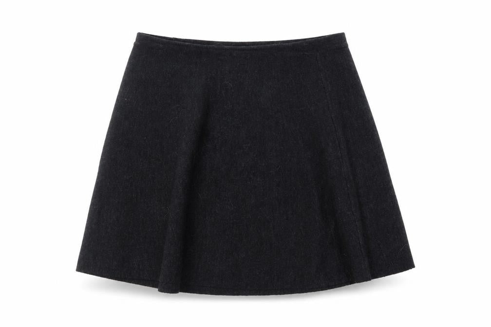 Tahari Womens Grey Acrylic Skater Skirt Size S