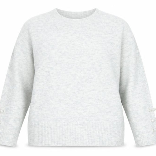 Dorothy Perkins Womens Grey Round Neck Acrylic Pullover Jumper Size 16