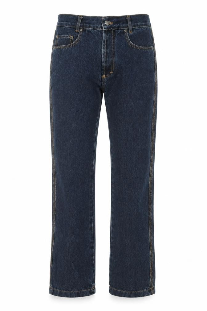 mope Mens Blue Cotton Straight Jeans Size 28 in L32 in Regular Button