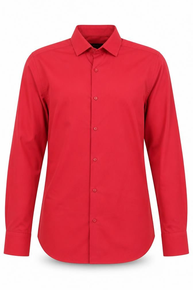 Ventuno 21 Mens Red Cotton Button-Up Size M Collared Button
