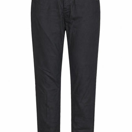 Jack Wills Womens Black Cotton Trousers Size 29 in L32 in Regular Button - Coated