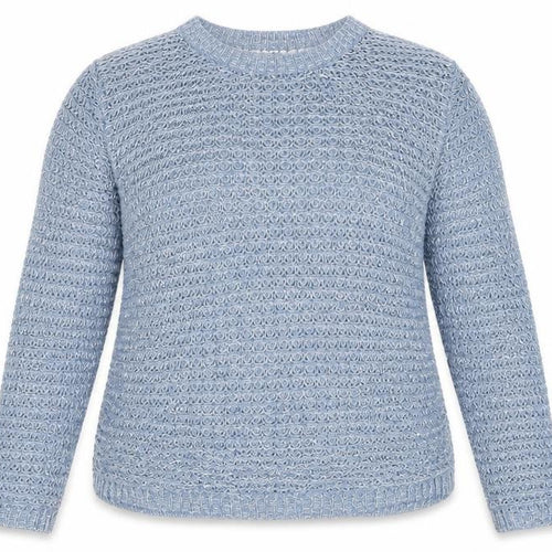 Dorothy Perkins Womens Blue Round Neck Acrylic Wrap Jumper Size 14