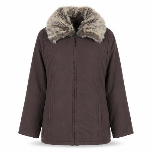 Klassik Clothing Womens Brown Rain Coat Coat Size 12 Zip