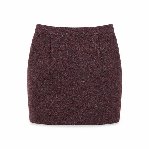 Great Plains Womens Purple Cotton Mini Skirt Size 8 Zip