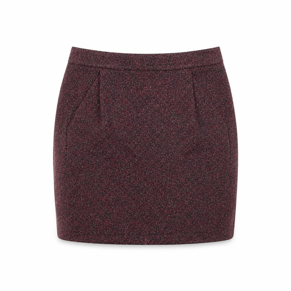 Great Plains Womens Purple Cotton Mini Skirt Size 8 Zip