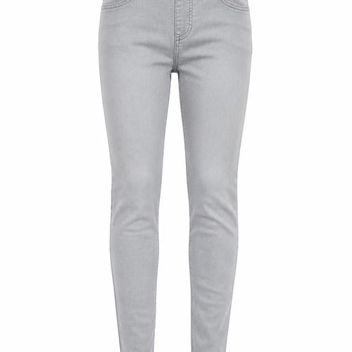 Topshop Womens Grey Cotton Skinny Jeans Size 26 in L30 in Regular Zip
