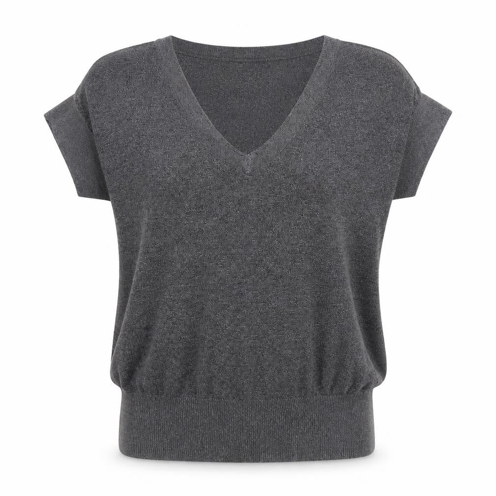 Designers at Debenhams Womens Grey V-Neck Viscose Pullover Jumper Size 16