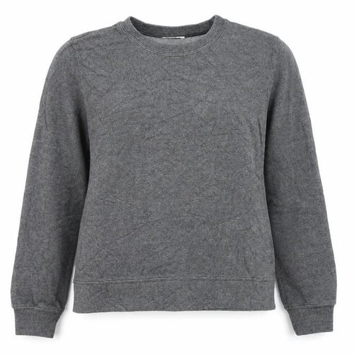 Mango Womens Grey Polyester Pullover Sweatshirt Size S Pullover