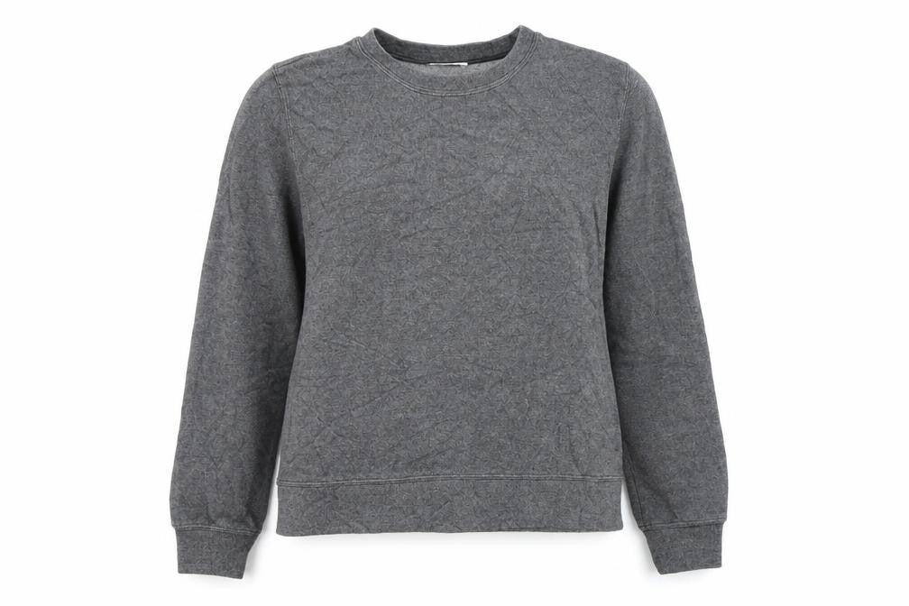 Mango Womens Grey Polyester Pullover Sweatshirt Size S Pullover