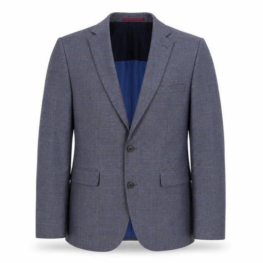 Front view of Burton men’s grey polyester jacket blazer, size 42