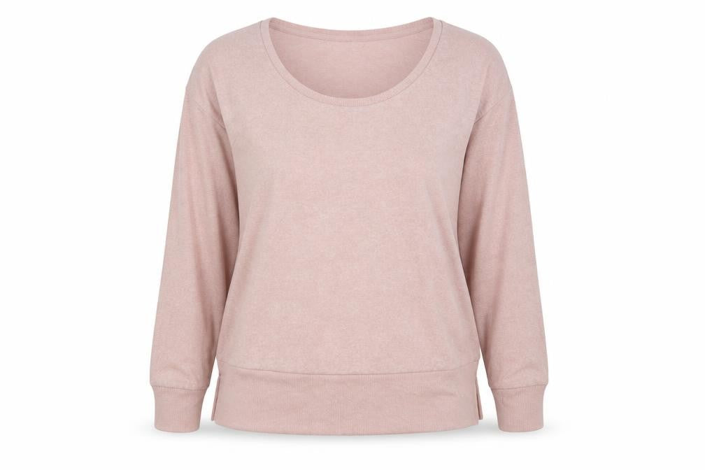 Next Womens Pink Viscose Pullover Sweatshirt Size 8 Pullover
