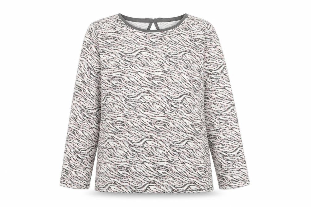 F&F Womens Multicoloured Round Neck Animal Print Polyester Pullover Jumper Size 18 - Zebra Print