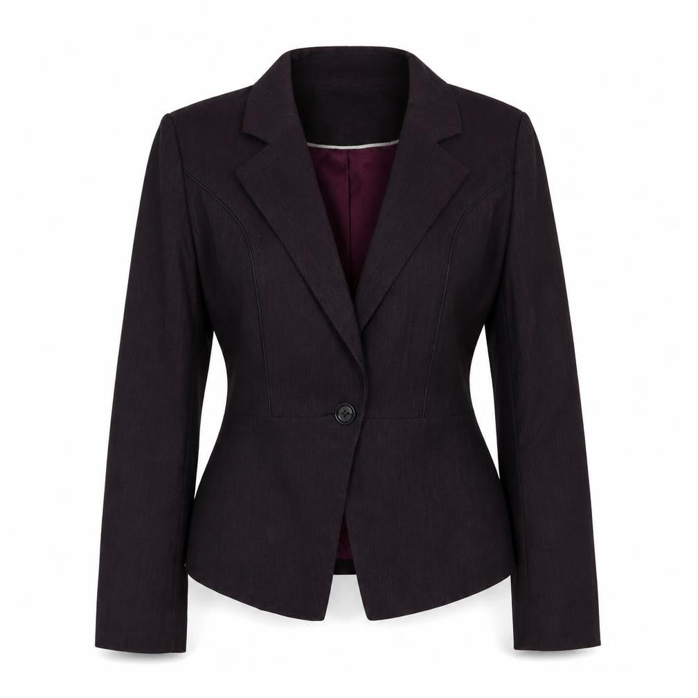 Next Womens Purple Polyester Jacket Blazer Size 10
