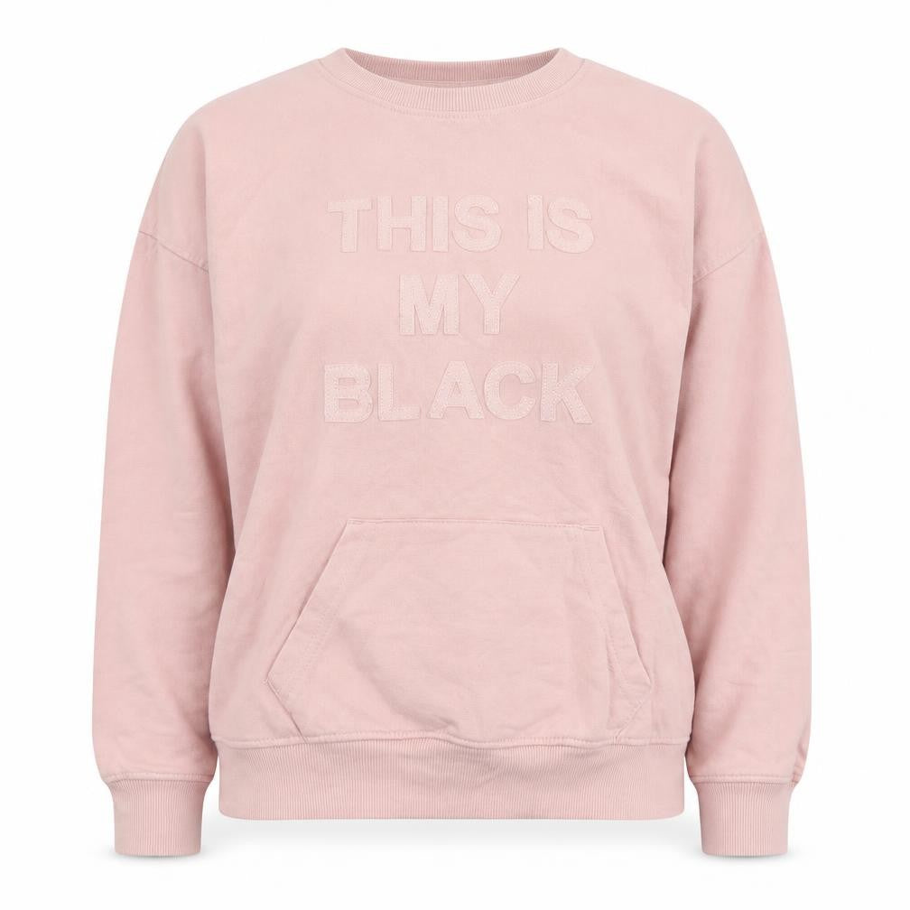 Dunnes Stores Womens Pink Polyester Henley Sweatshirt Size XS Pullover - This is my black