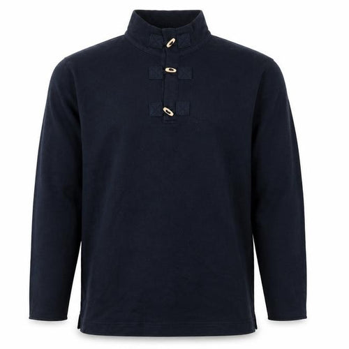 Preworn Mens Blue Cotton Henley Sweatshirt Size L