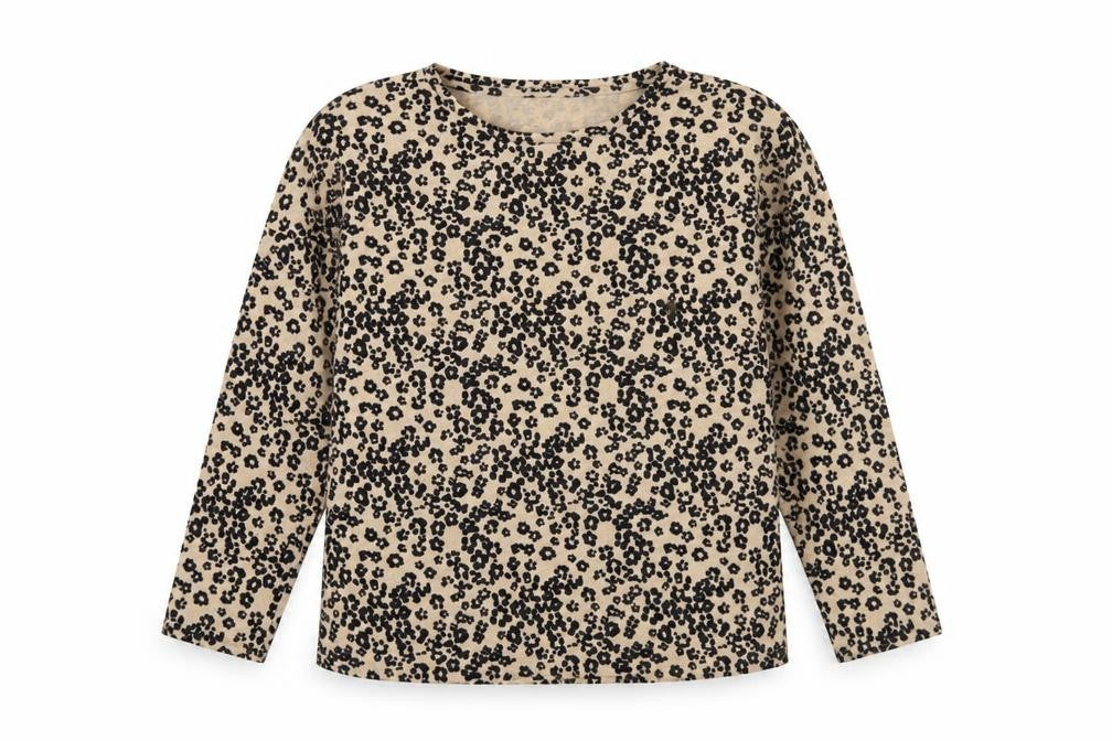 Nutmeg Womens Brown Round Neck Geometric Polyester Pullover Jumper Size 14