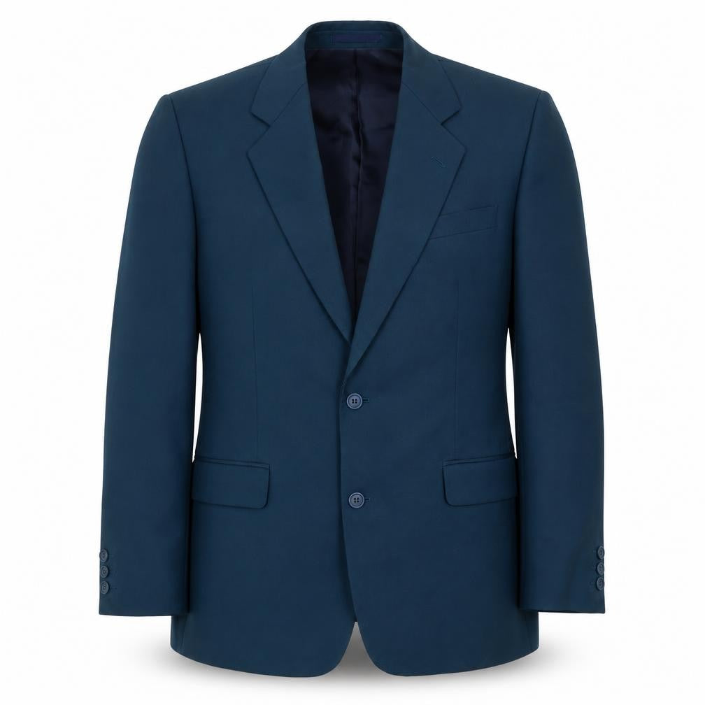 Essentials Mens Blue Polyester Jacket Suit Jacket Size L