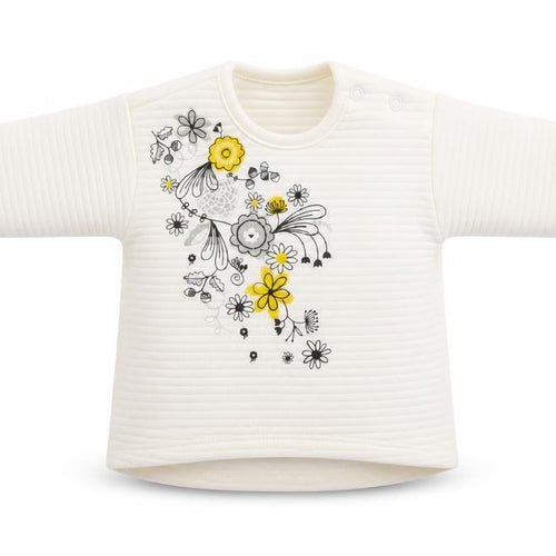 Nutmeg Baby White Floral Polyester Pullover Tank Size 0-3 Months Round Neck Snap - Floral