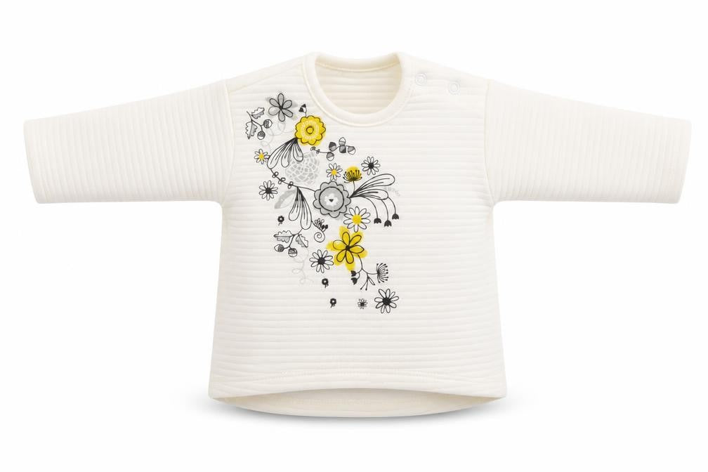 Nutmeg Baby White Floral Polyester Pullover Tank Size 0-3 Months Round Neck Snap - Floral