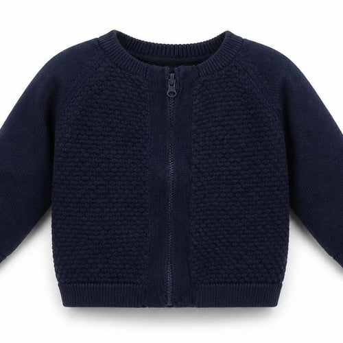 Lupilu Baby Black Cotton Full Zip Jumper Size 3-6 Months Zip