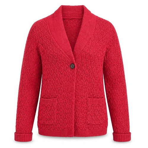 TU Womens Pink Round Neck Acrylic Cardigan Jumper Size S