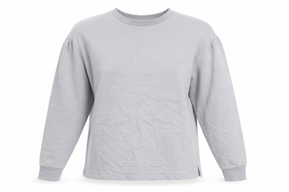 Front view of George women’s grey cotton pullover sweatshirt, size M, pullover