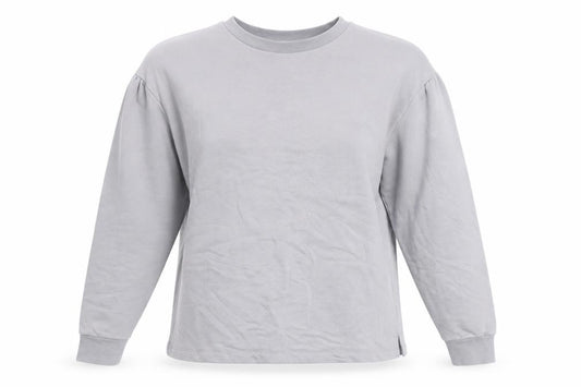 Front view of George women’s grey cotton pullover sweatshirt, size M, pullover