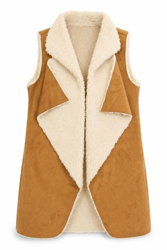 Front view of George women’s brown jacket, size UK 12, tie