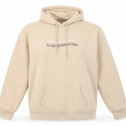 Primark Womens Beige Cotton Pullover Hoodie Size M Pullover - Be your own reason to smile