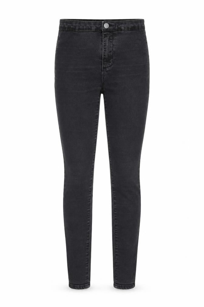 Primark Womens Black Cotton Skinny Jeans Size 8 L28 in Regular Zip