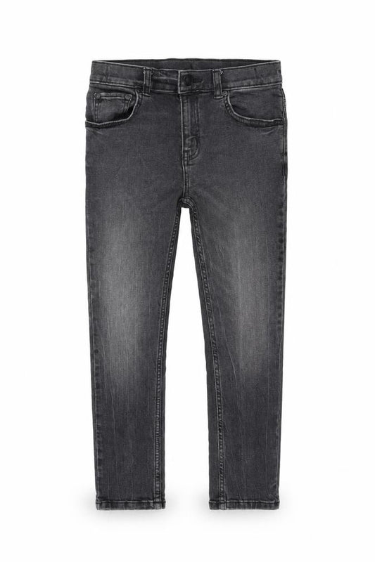 TU Boys Grey Cotton Skinny Jeans Size 9 Months Regular Zip