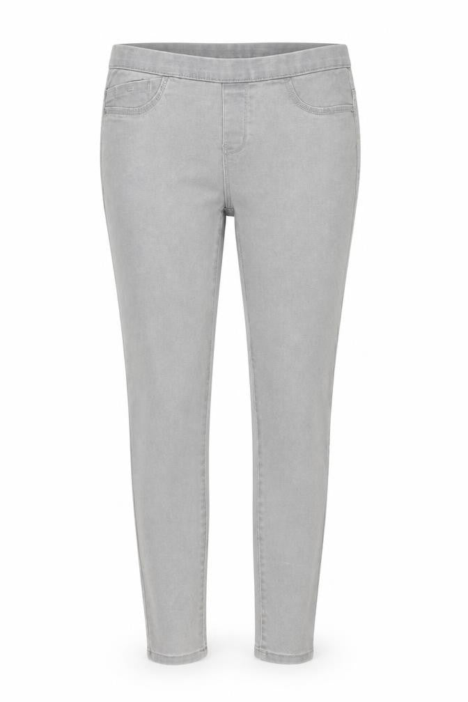 Front view of Primark women’s grey cotton jegging jeans, size UK 10, 29-inch leg regular